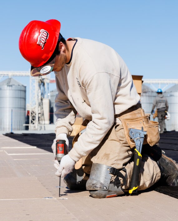 Toit plat industriel